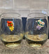 flower wine glass charms