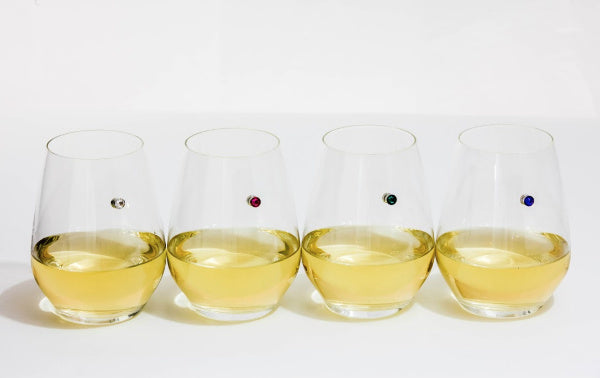 swarovski crystals wine charms