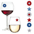 4th of July America 250 Magnetic Wine Glass Charms