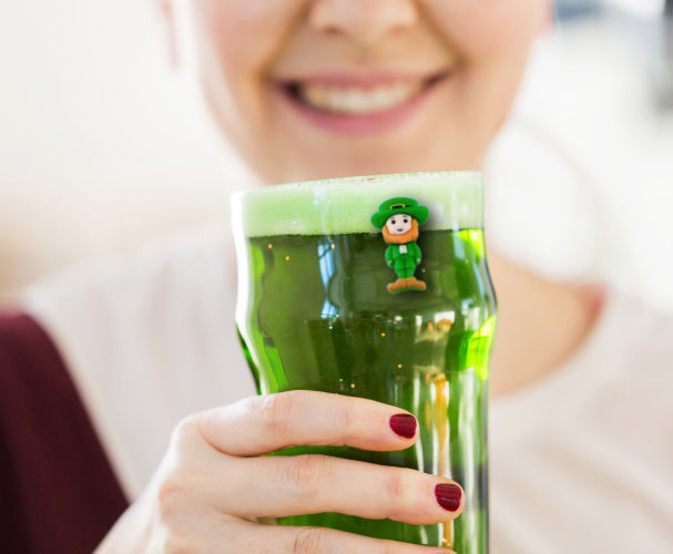 St. Patrick's Day Wine and Pint Magnetic Charms