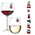 christmas magnetic wine charms