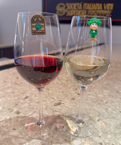 St. Patrick's Day Wine and Pint Magnetic Charms