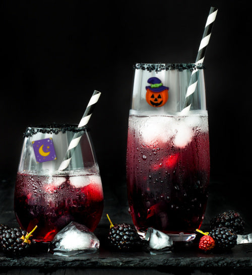 Halloween wine glass charms