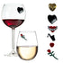 Valentine's Day Magnetic Wine Charm Gift - Heart, Music and Rose Theme