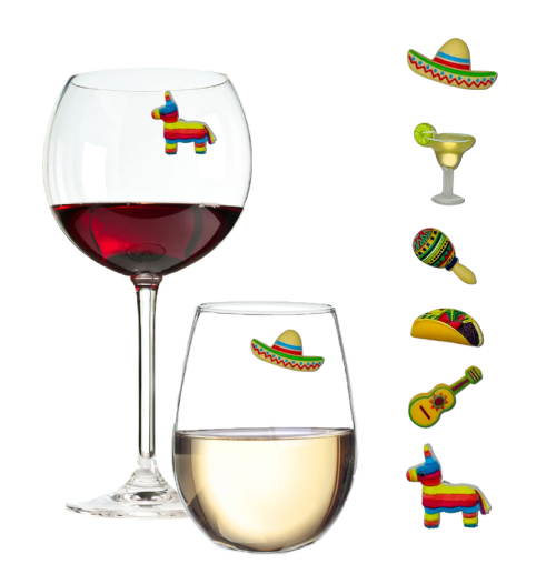 fiesta cinco de mayo wine charms