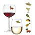 fiesta cinco de mayo wine charms