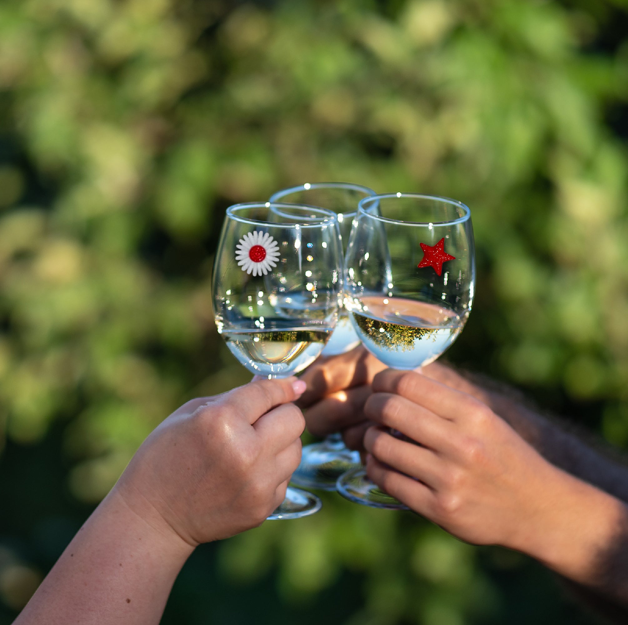 4th of July America 250 Magnetic Wine Glass Charms