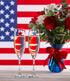 4th of July America 250 Magnetic Wine Glass Charms