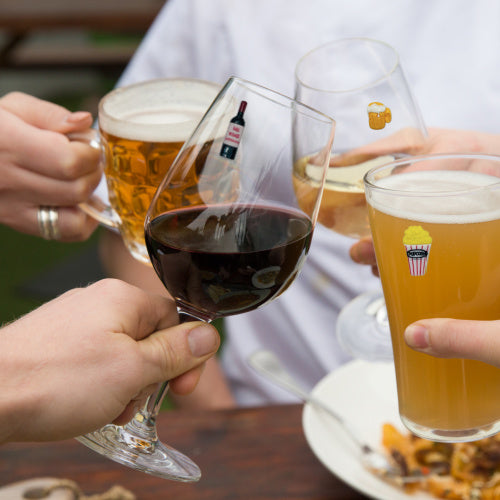 wine beer charms