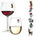 winter Christmas wine charms