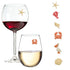 sea shore beach shells wine charms