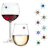 snowflake wine glass charms crystals