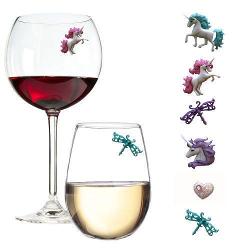 unicorn wine charms