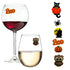 Halloween wine glass charms