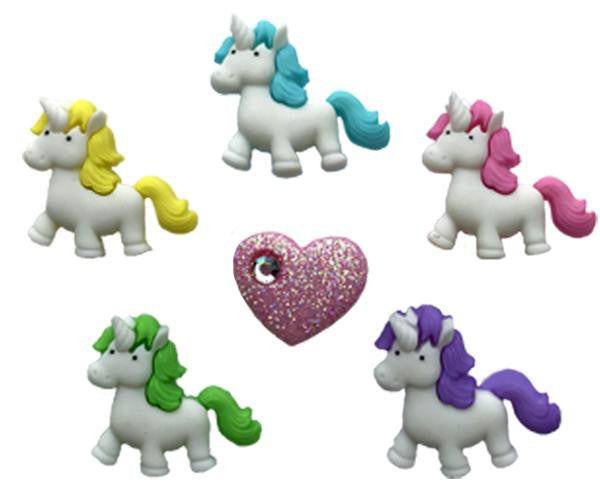 Cute Unicorn Wine Charms