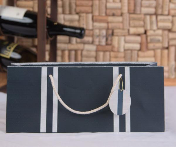 Navy / White Combo Wine Purse Collection Set of 6
