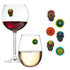 sugar skulls wine charms