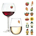 Thanksgiving wine glass charms markers