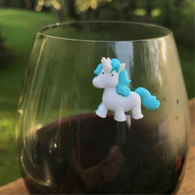 Cute Unicorn Wine Charms