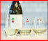 Christmas wine glass charms stemless