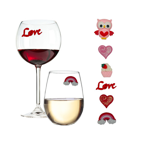 Sweetheart Magnetic Wine Glass Charms