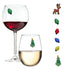 Jingle Bulbs Christmas Magnetic Wine Charms