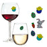 Colorful Easter Eggs and Chicks Magnetic Wine Glass Charms