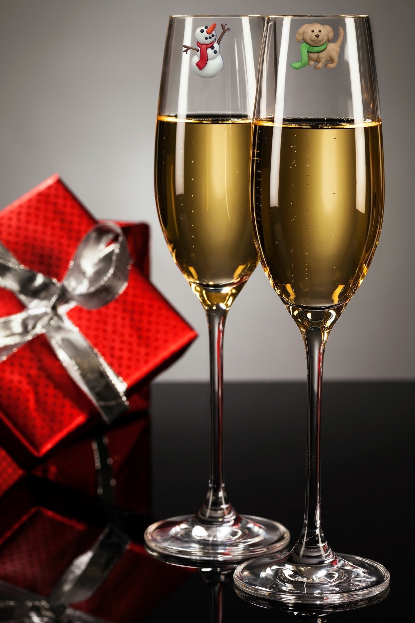winter wine charms