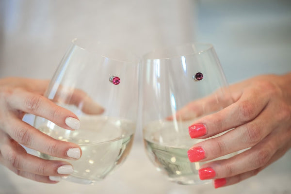 DIY Wine Glass Charms with Swarovski® Crystals - My Girlish Whims