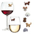 dog wine charms