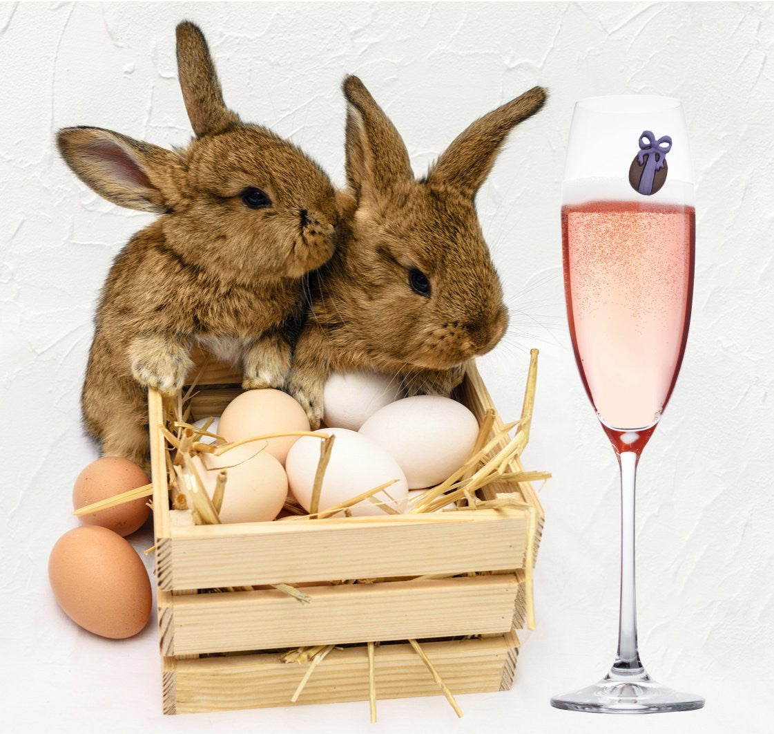 easter wine charms hostess gift