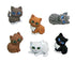 wine glass charms kitten cat