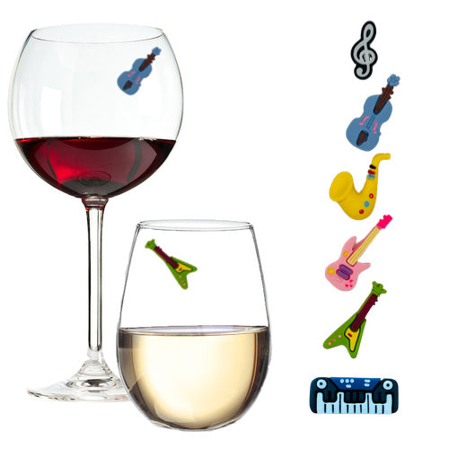 Funky Rock Band Magnetic Wine Charms