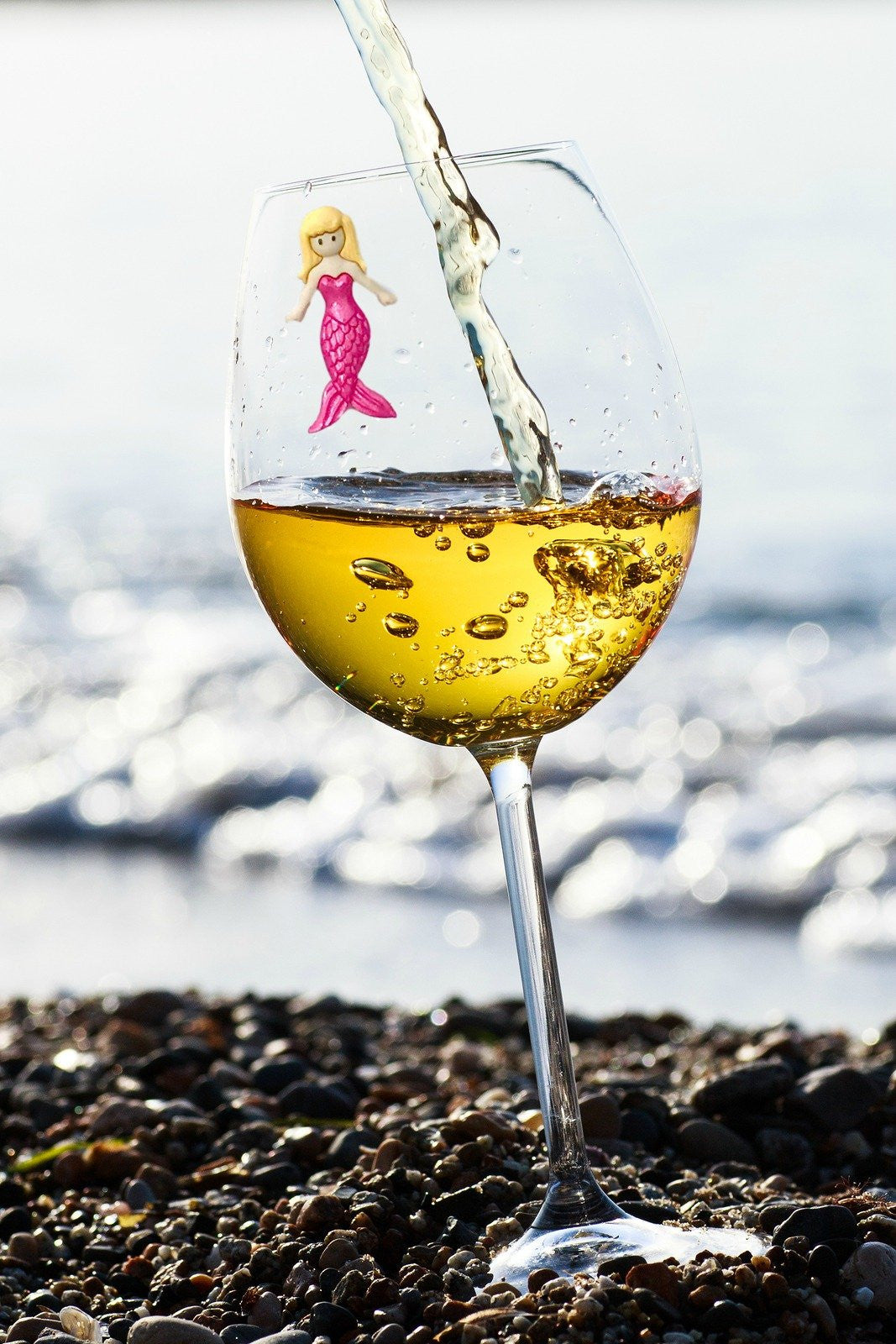 magnetic wine charms mermaids