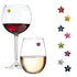 flower crystal wine charms