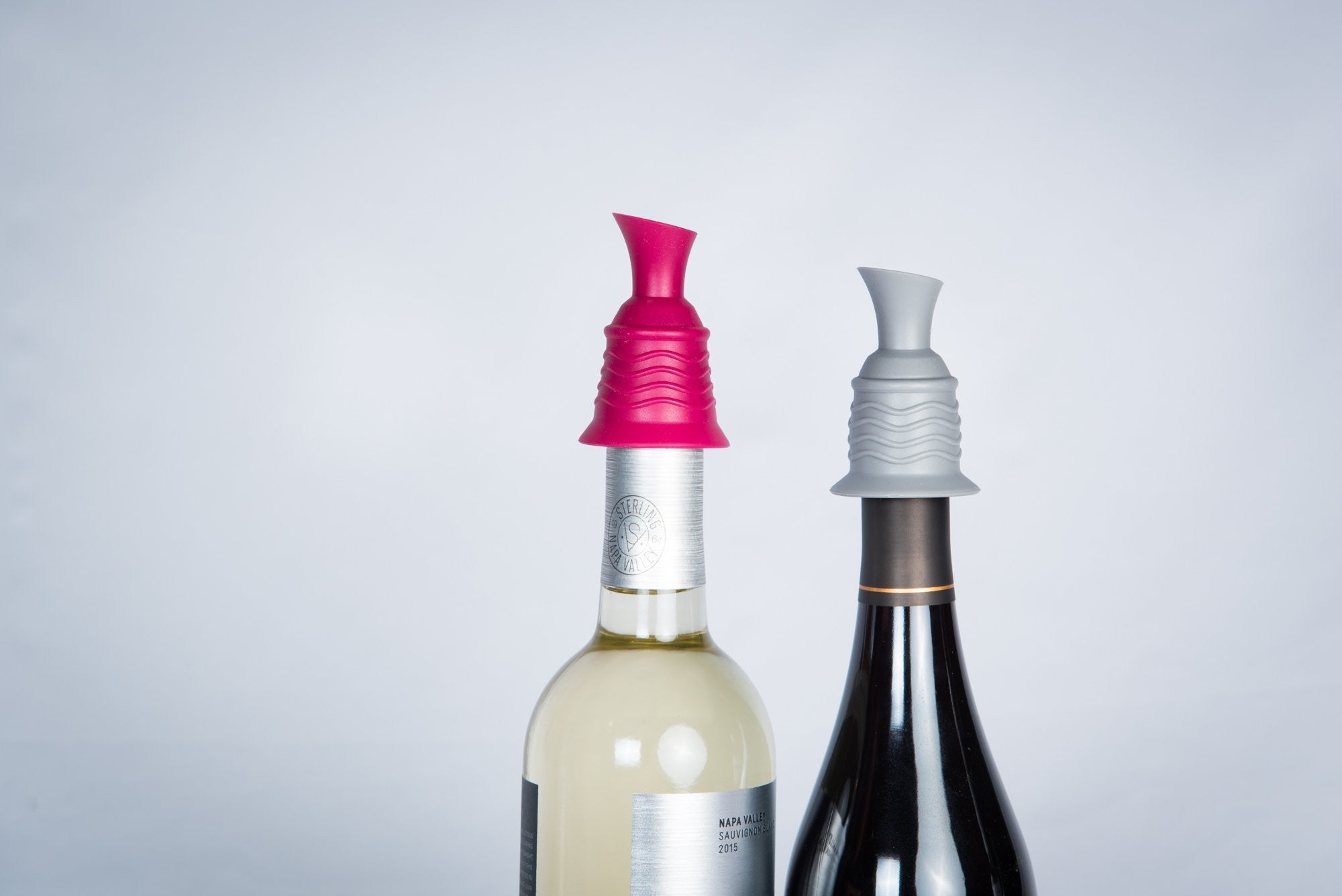 wine stopper pourer pink gray