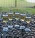 floral wine charms
