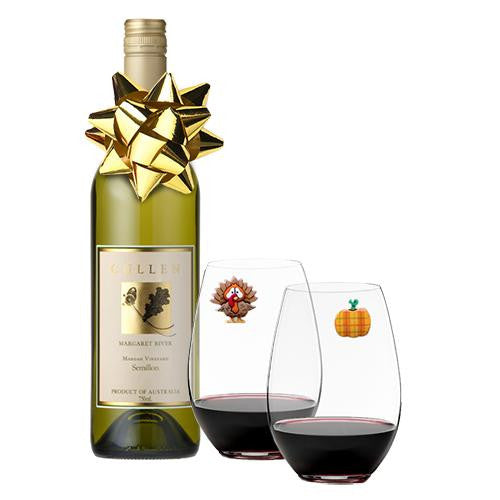 thanksgiving wine charms
