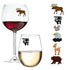 forest animals magnetic wine charms 