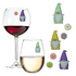 Easter spring wine charms