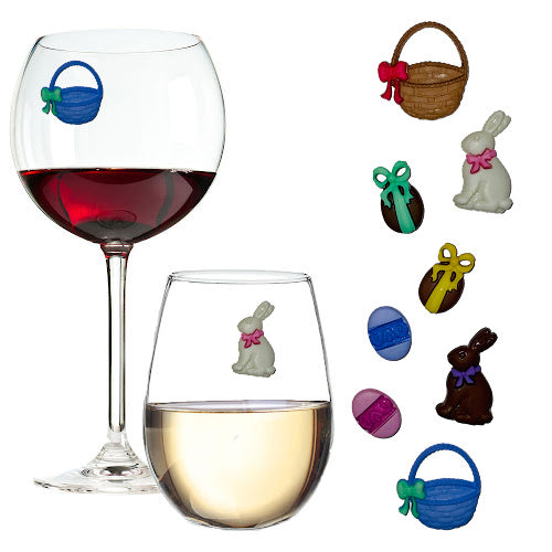 Easter wine charms