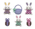 easter wine glass charms