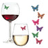 butterfly wine charms