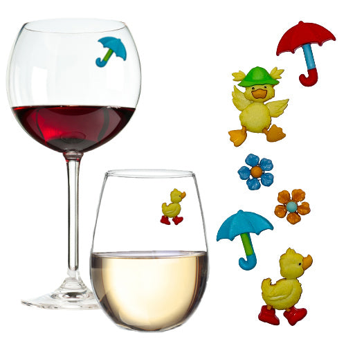 duck wine charms