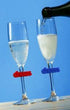 Cheers Silicone Wine Glass Charms Set of 8